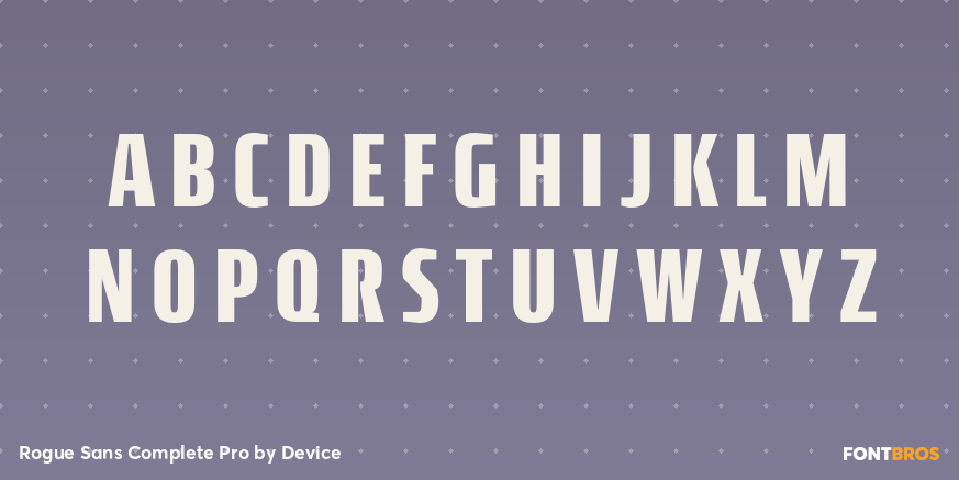 Rogue Sans Complete Pro Font Poster #2