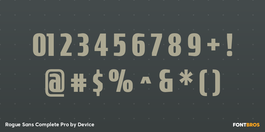 Rogue Sans Complete Pro Font Poster #4