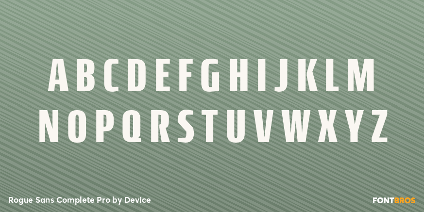 Rogue Sans Complete Pro Font Poster #1