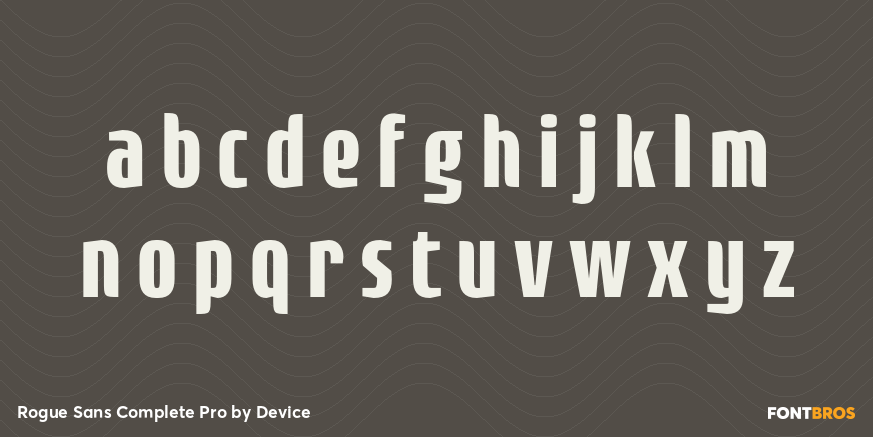 Rogue Sans Complete Pro Font Poster #1