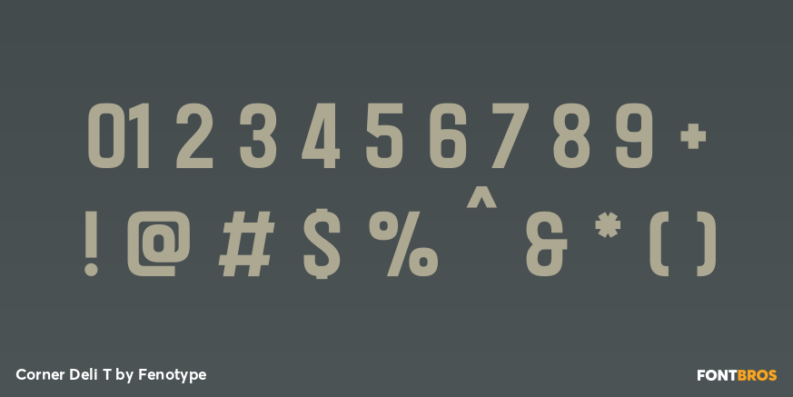 Corner Deli T Font Poster #4