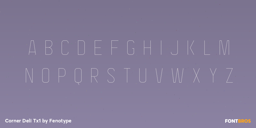 Corner Deli Tx1 Font Poster #1