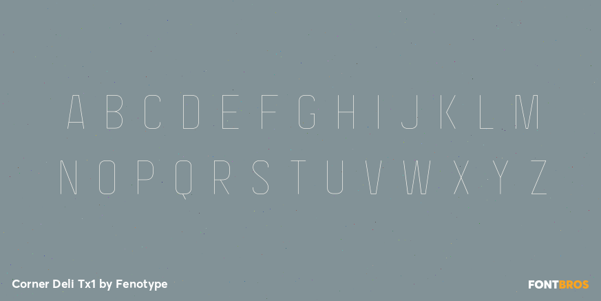 Corner Deli Tx1 Font Poster #1