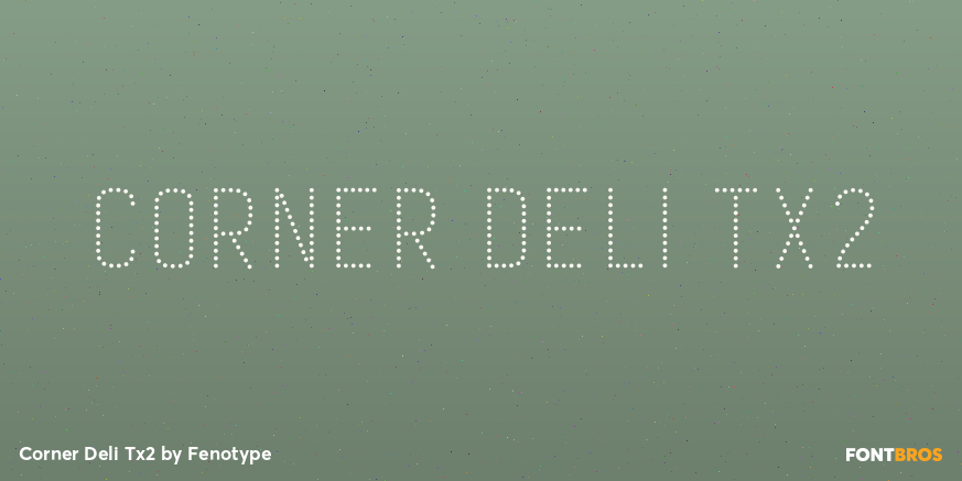 Corner Deli Tx2 Font Poster #1