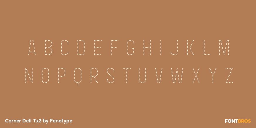 Corner Deli Tx2 Font Poster #2