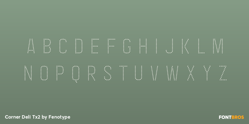 Corner Deli Tx2 Font Poster #3