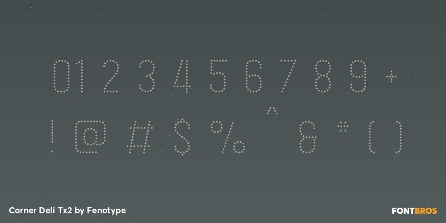 Corner Deli Tx2 Font Poster #4