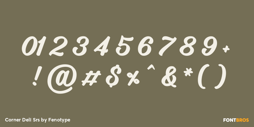 Corner Deli Srs Font Poster #4