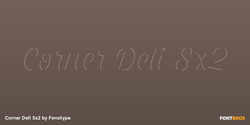 Corner Deli Sx2 Font Poster #1
