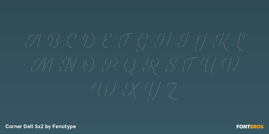 Corner Deli Sx2 Font Poster #2