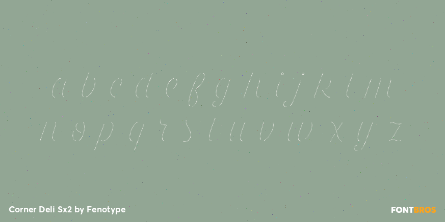 Corner Deli Sx2 Font Poster #3