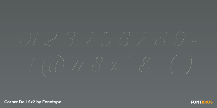 Corner Deli Sx2 Font Poster #4