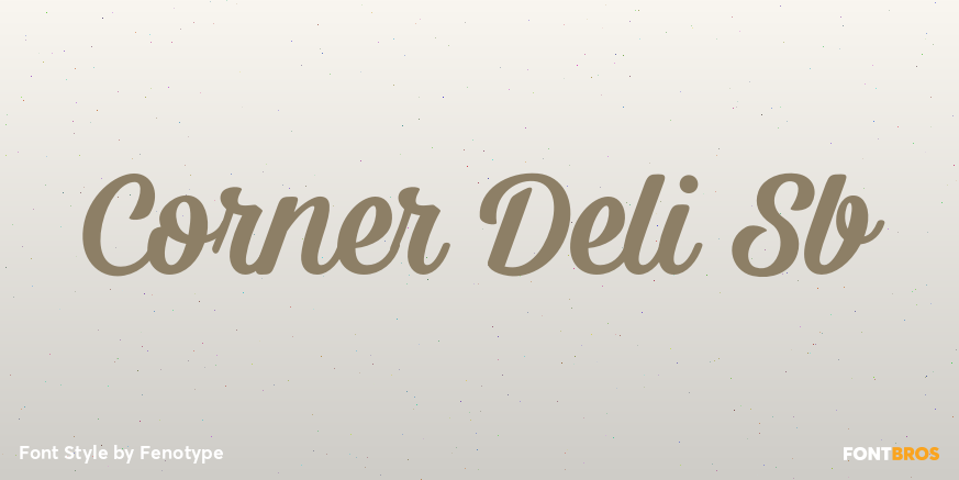 Corner Deli Sb Font Poster #1