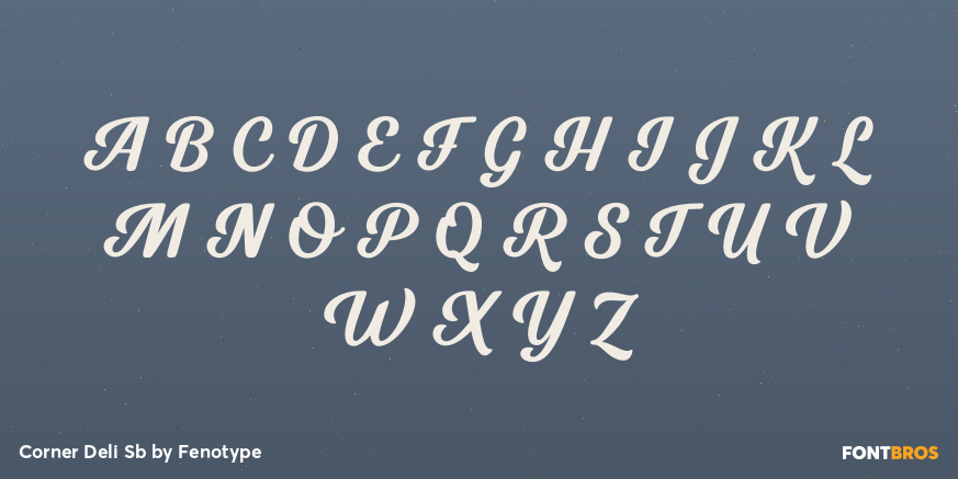 Corner Deli Sb Font Poster #2