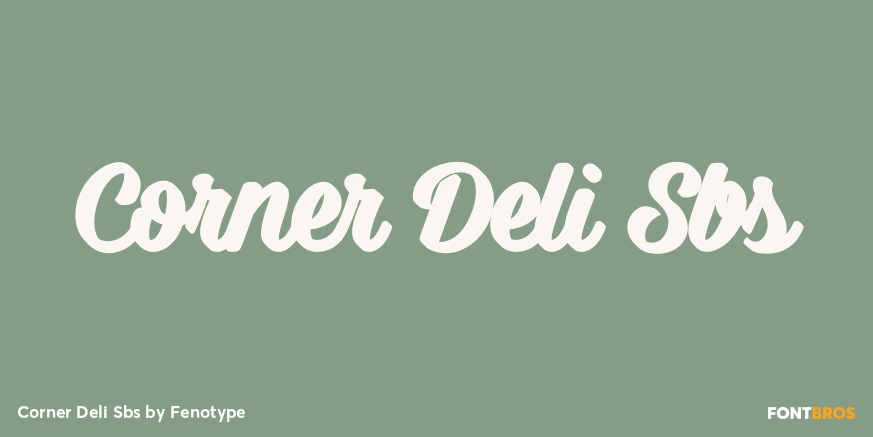 Corner Deli Sbs Font Poster #1