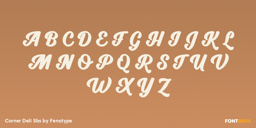 Corner Deli Sbs Font Poster #2