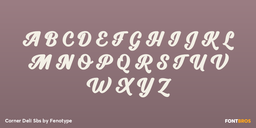 Corner Deli Sbs Font Poster #1