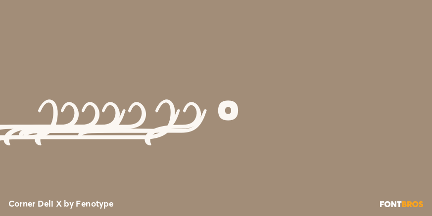 Corner Deli X Font Poster #1