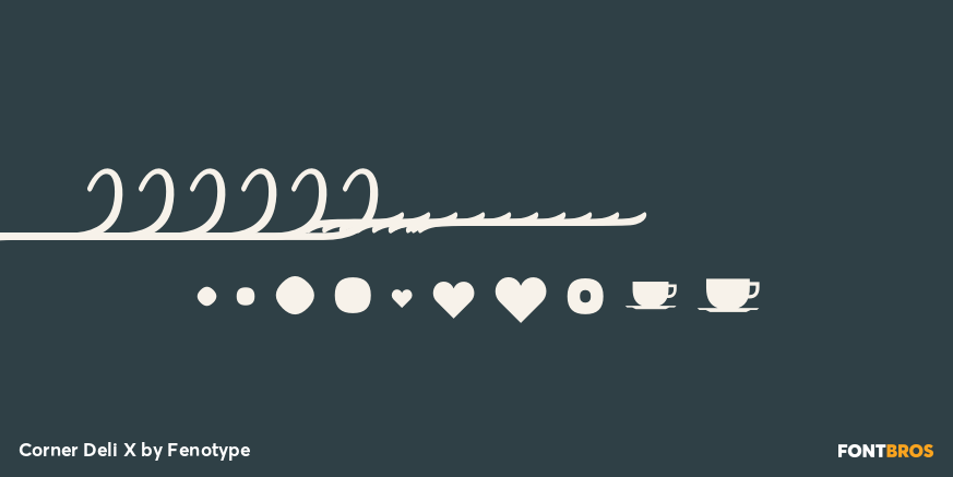 Corner Deli X Font Poster #2