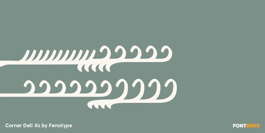 Corner Deli Xs Font Poster #3