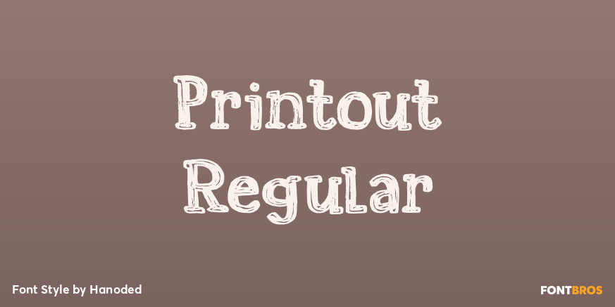 Printout Regular Poster