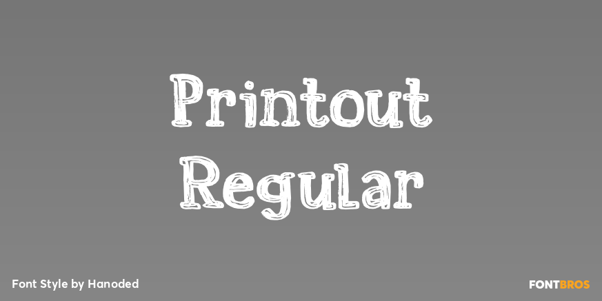 Printout Regular Poster