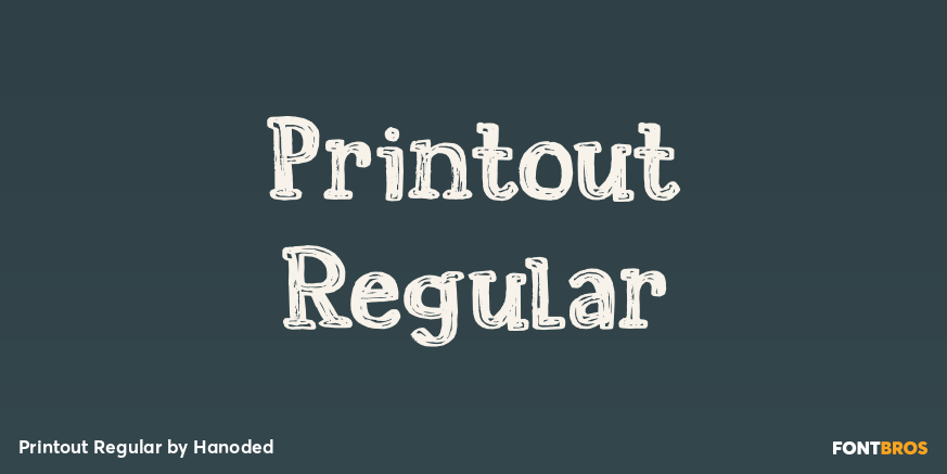 Printout Regular Poster