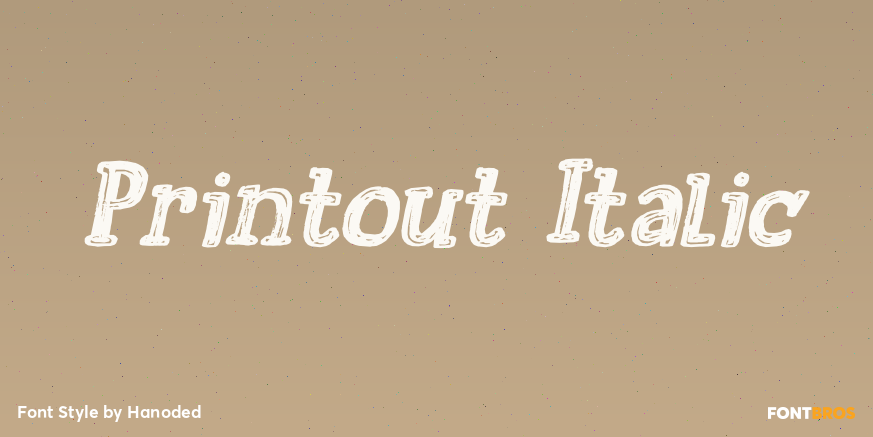 Printout Italic Poster