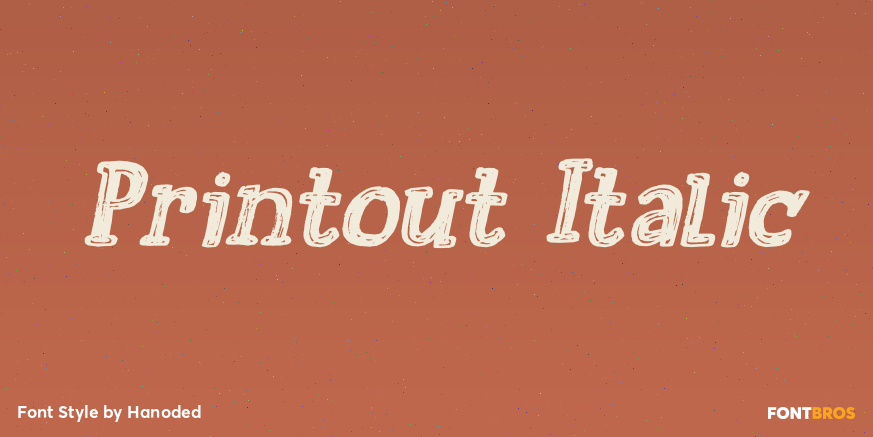 Printout Italic Poster