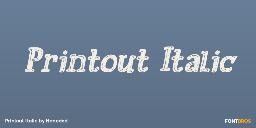 Printout Italic Poster