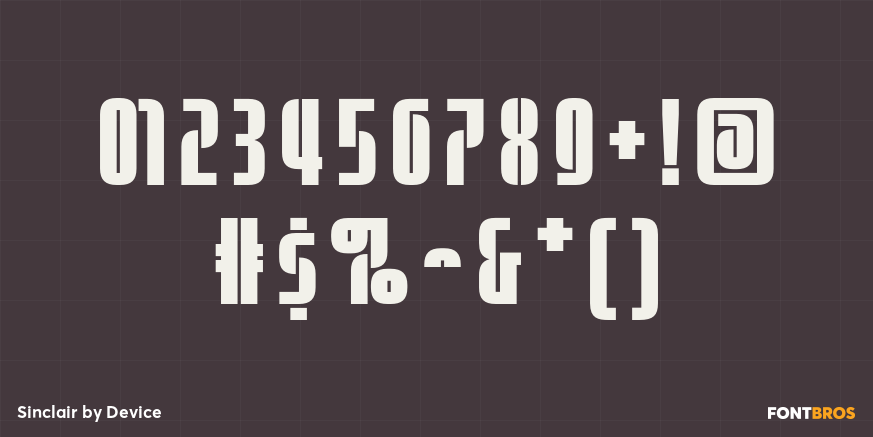 Sinclair Font Poster #4