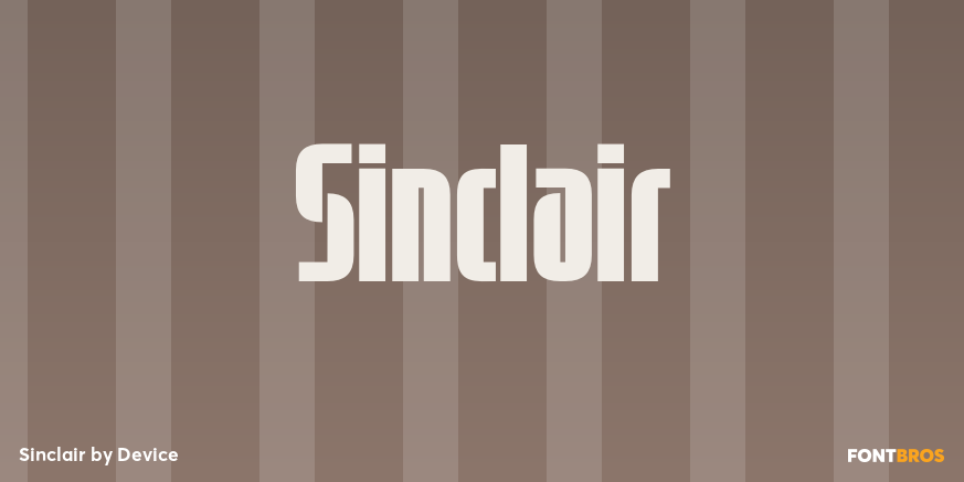 Sinclair Font Poster #1