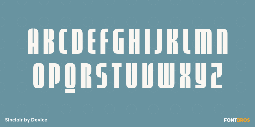 Sinclair Font Poster #2