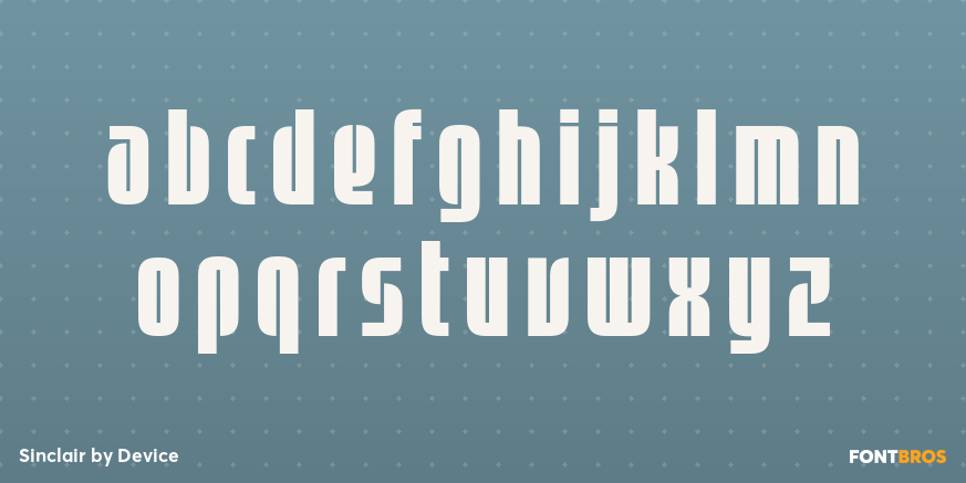 Sinclair Font Poster #3