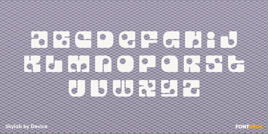 Skylab Font Poster #3