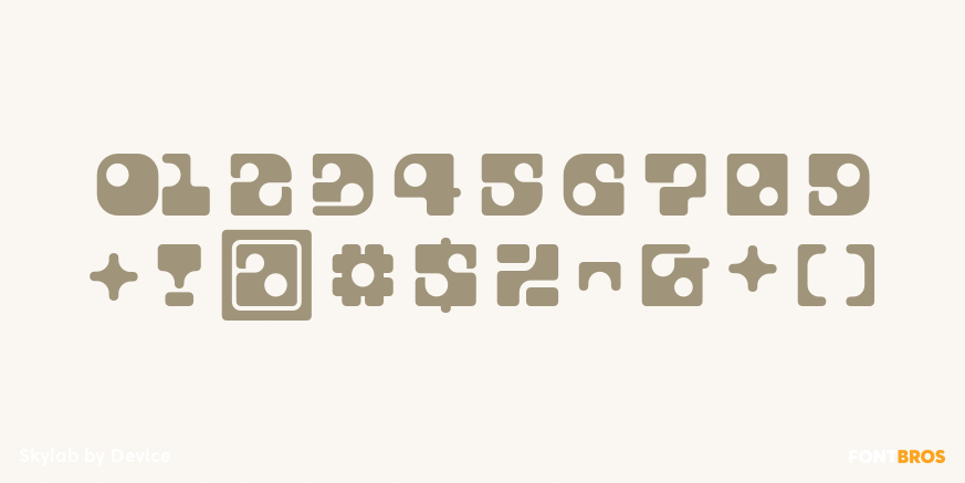 Skylab Font Poster #4