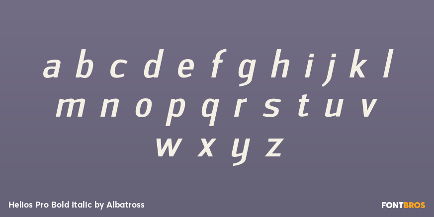 Helios Pro Bold Italic Font Poster #3