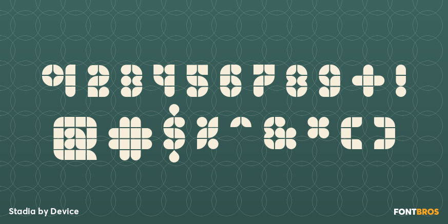 Stadia Font Poster #1