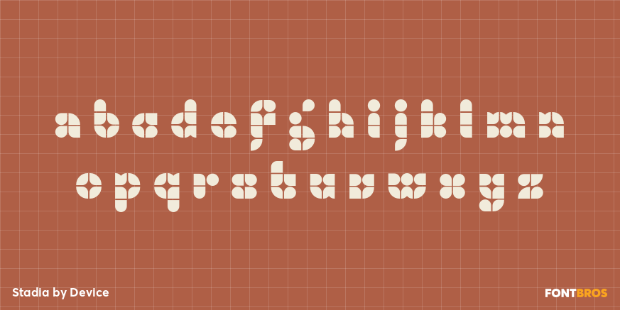 Stadia Font Poster #1