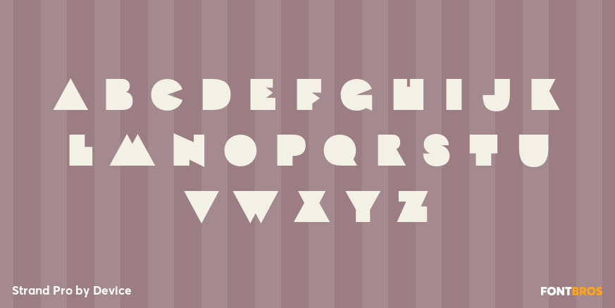 Strand Pro Font Poster #2