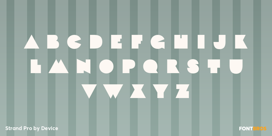 Strand Pro Font Poster #3