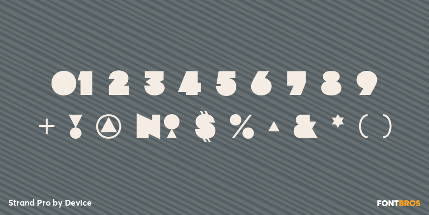 Strand Pro Font Poster #4