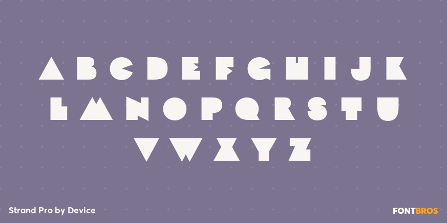 Strand Pro Font Poster #1