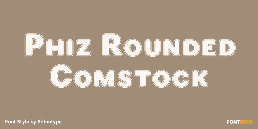 Phiz Rounded Comstock Font Poster #1