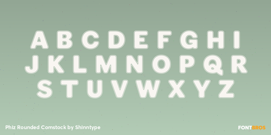 Phiz Rounded Comstock Font Poster #2