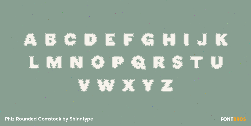 Phiz Rounded Comstock Font Poster #3