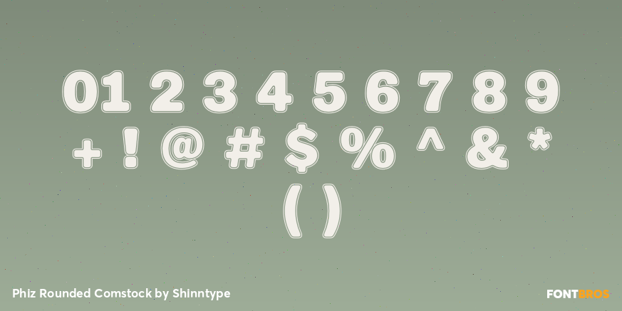 Phiz Rounded Comstock Font Poster #4