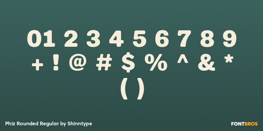 Phiz Rounded Regular Font Poster #4