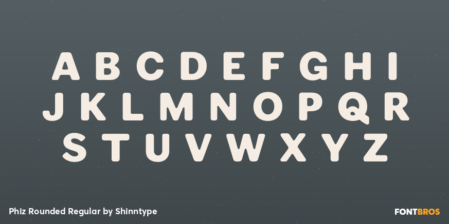 Phiz Rounded Regular Font Poster #1