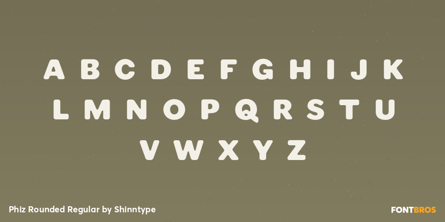 Phiz Rounded Regular Font Poster #1